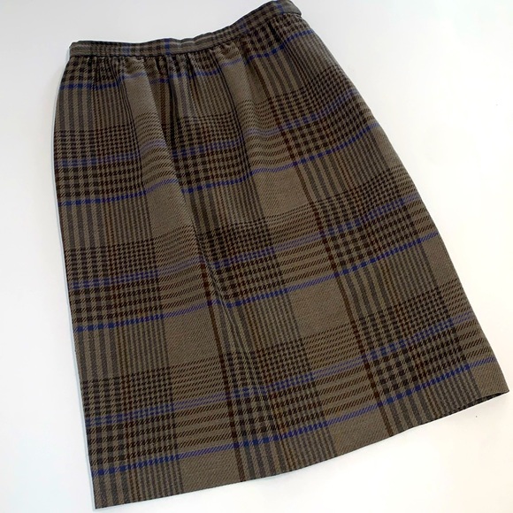 Oscar de la Renta Dresses & Skirts - Miss O Oscar de la Renta Vintage Plaid Wool Skirt